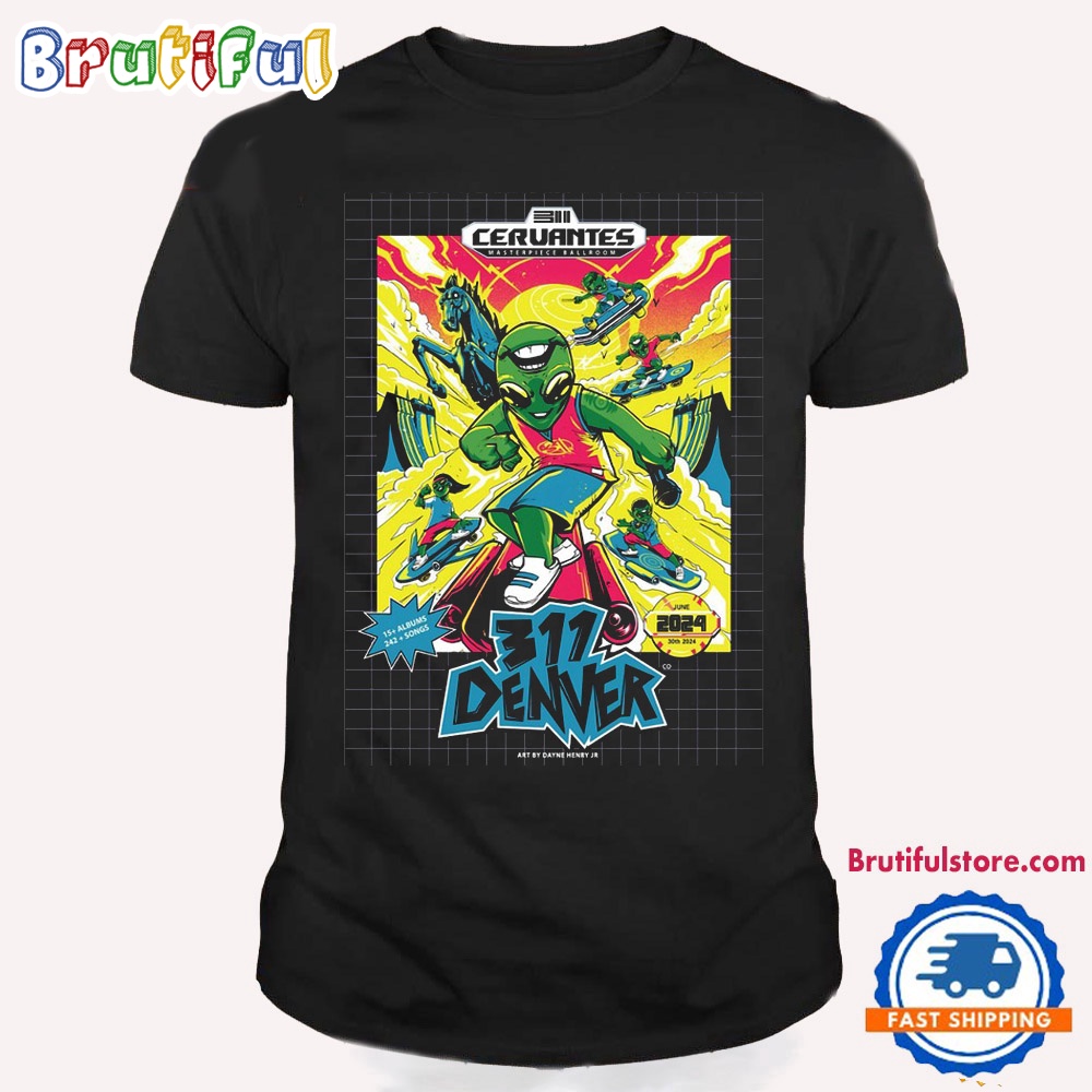 The 311 Band June 30 2024 Denver CO Tour T Shirt