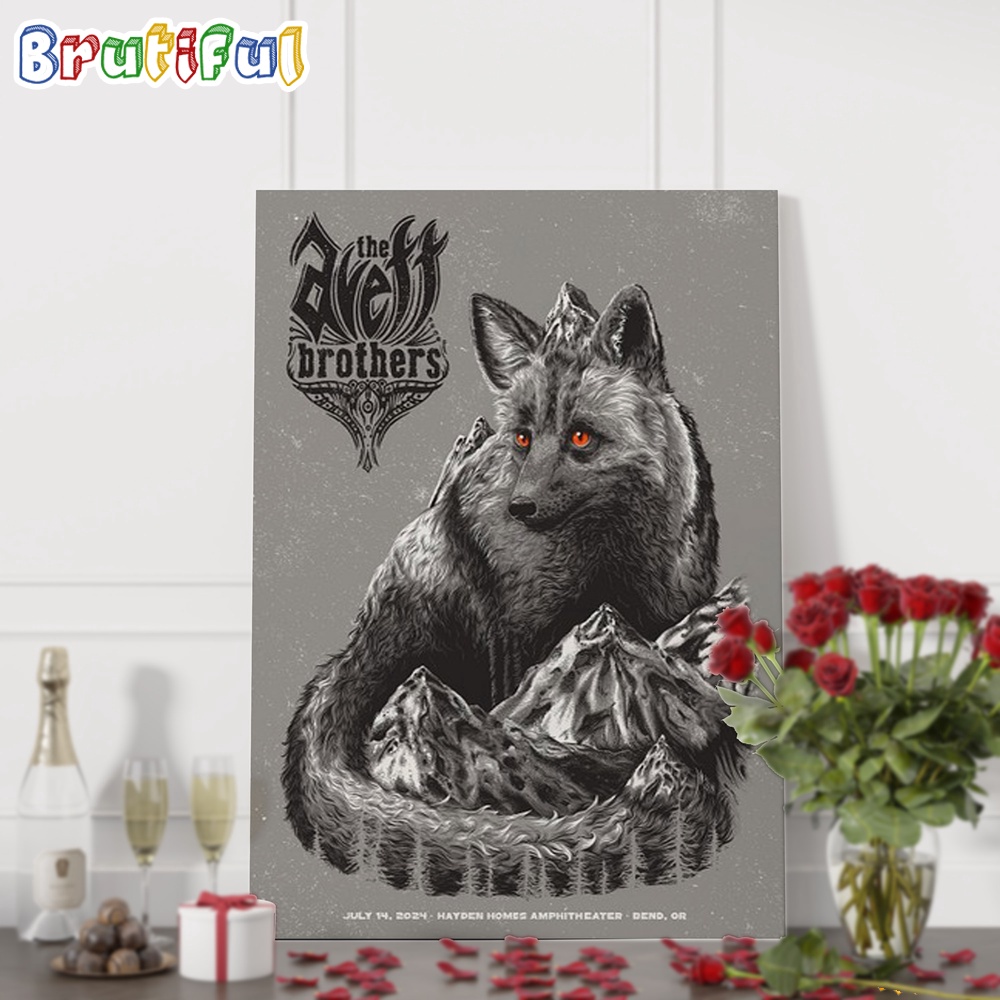 The Avett Brothers July 14 2024 Hayden Home Amphitheater Bend OR Tour Wall Art Poster Canvas