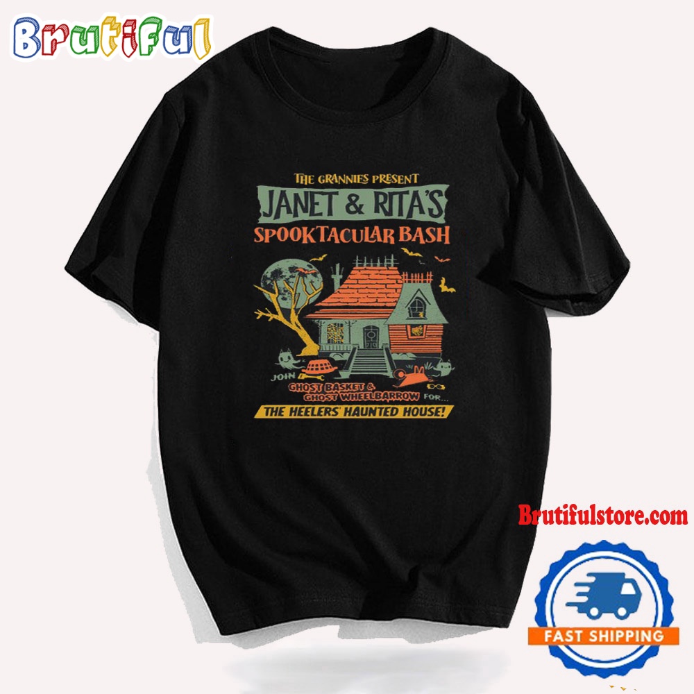 The Lost Bros Heelers Haunted House T Shirt