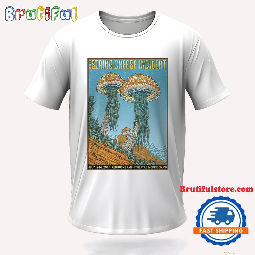 The String Cheese Incident July 12 14 2024 Red Rocks Amphitheatre Morrison CO Vintage T Shirt