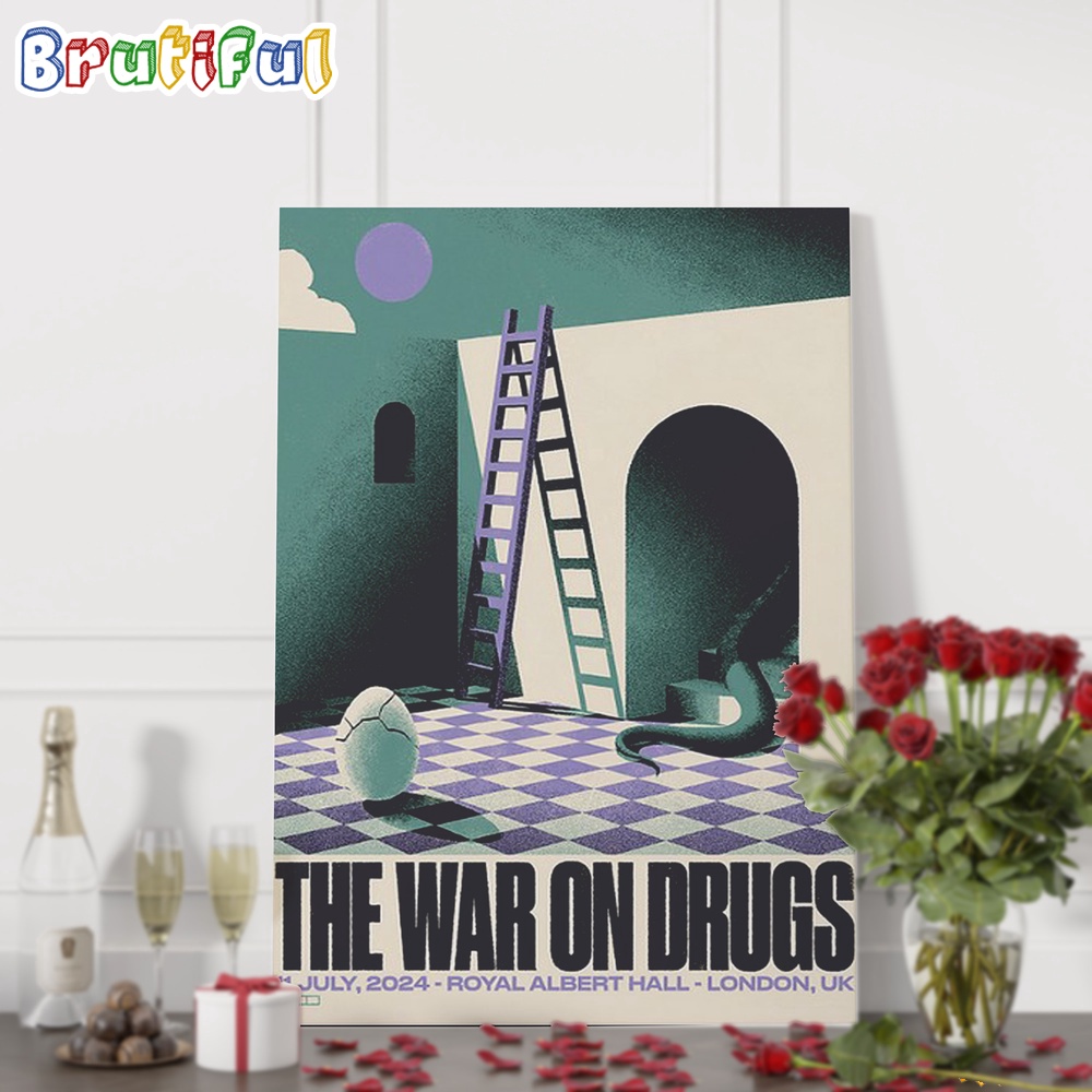 The War On Drugs July 11 2024 Royal Albert Hall London UK Tour Wall Art Poster Canvas