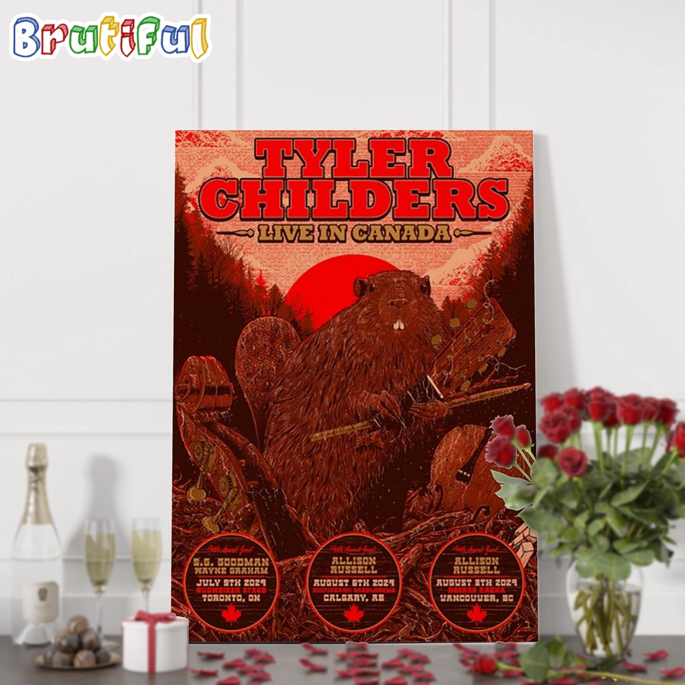 Tyler Childers Live In Canada Tour Wall Art Poster Canvas