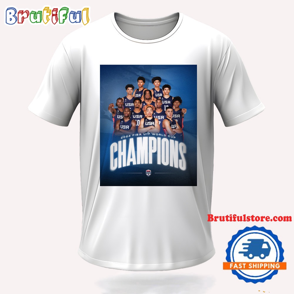 USA Basketball Team Player 2024 Fiba U17 World Cup Champions TShirt