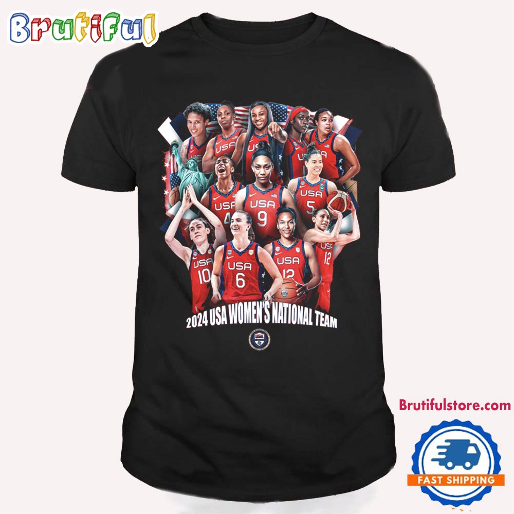WNBA 2024 USA Womens Nationnal Team T Shirt 1