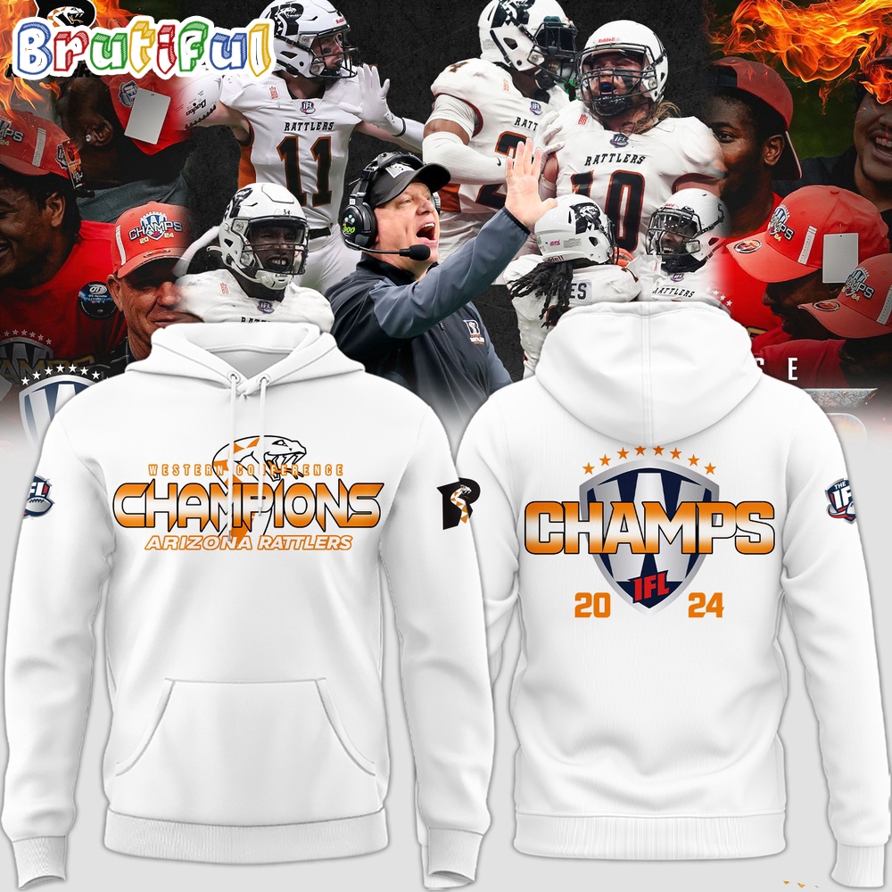 Arizona Rattlers Indoor Football League Champions 2024 Hoodie