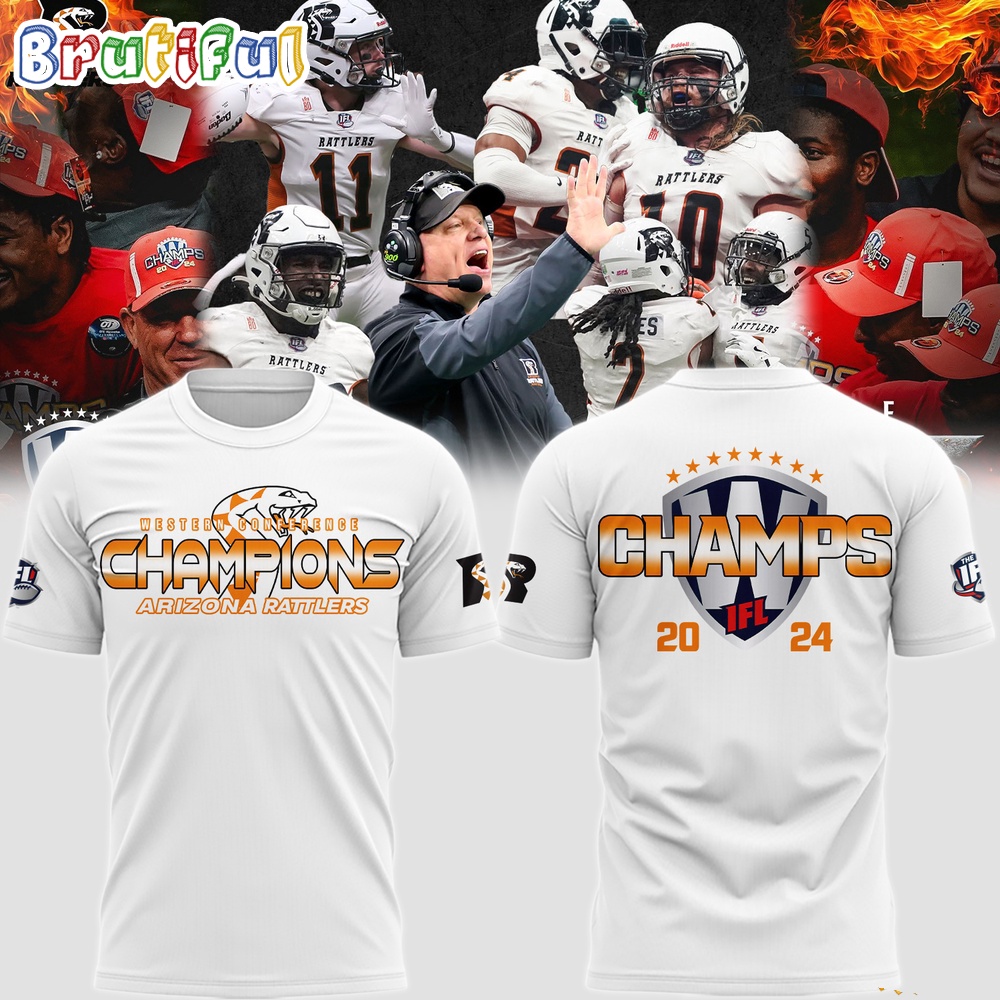 Arizona Rattlers Western Conferece Indoor Football League Champions 2024 Shirt