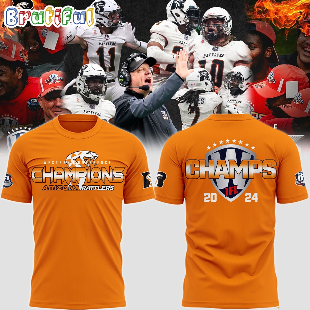 Arizona Rattlers Western Conferece Indoor Football League Champions 2024 T Shirt