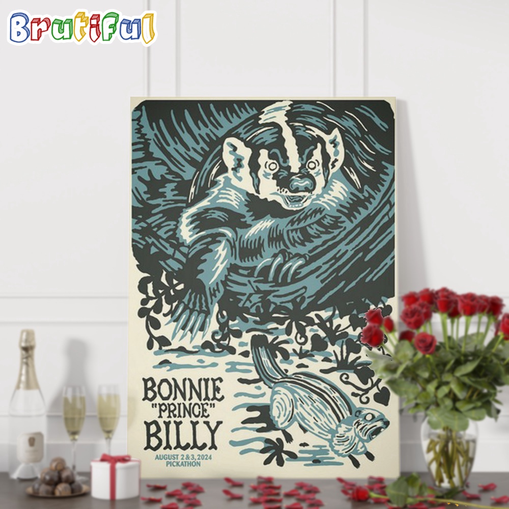 Bonnie Prince Billy August 2 3 2024 Pickathon Happy Valley OR Wall Art Poster Canvas