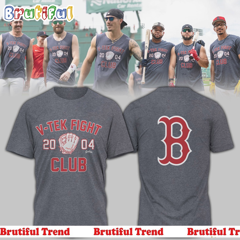 Boston Red Sox V TEK Fight Club 2004 T Shirt
