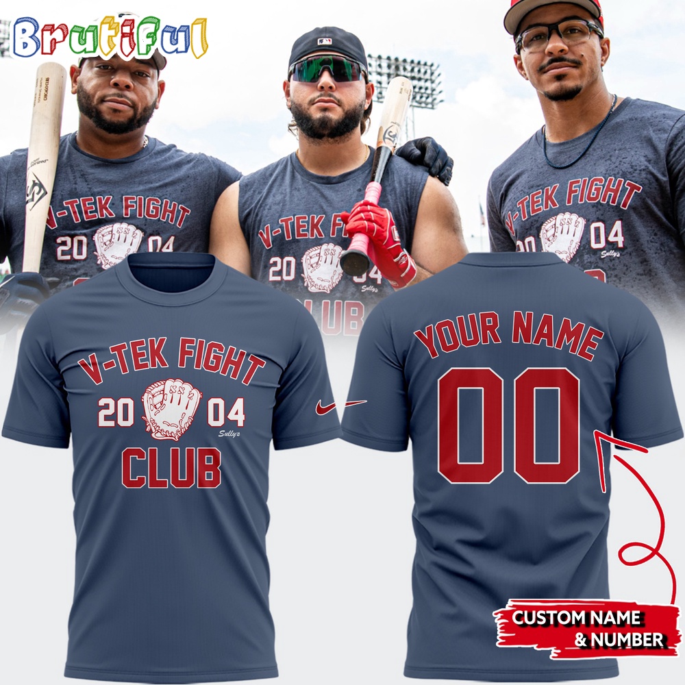 Boston Red Sox V Teck Fight Club 3D Shirt