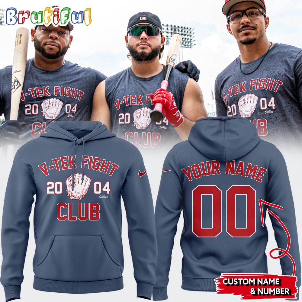 Boston Red Sox V Teck Fight Club Hoodie