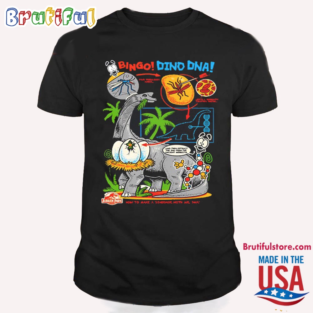 Cavitycolors Urassic Park Bingo Dino Dna 2024 Unisex TShirt