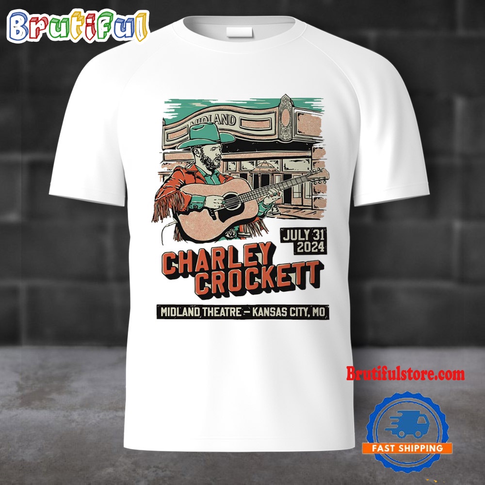 Charley Crockett July 31 2024 The Midland Kansas City MO T Shirt