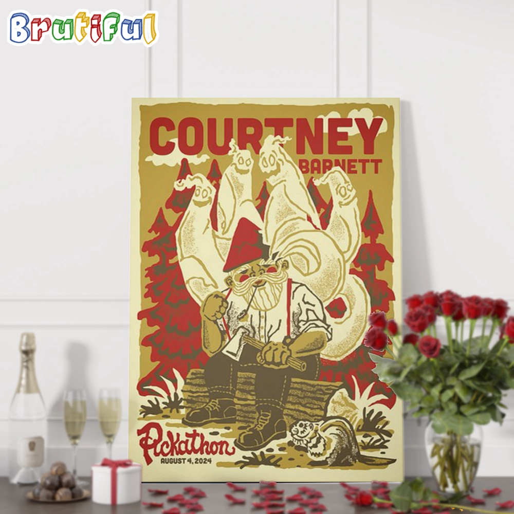 Courtney Barnett August 4 2024 Pickathon Wall Art Poster Canvas