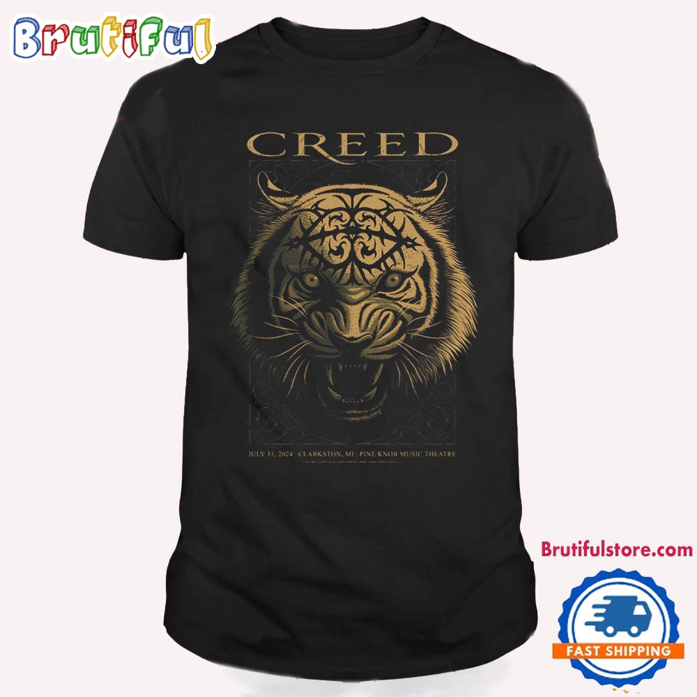 Creed Band Tour Live At Pine Knob Music Theatre Clarkston MI July 31 2024 T Shirt