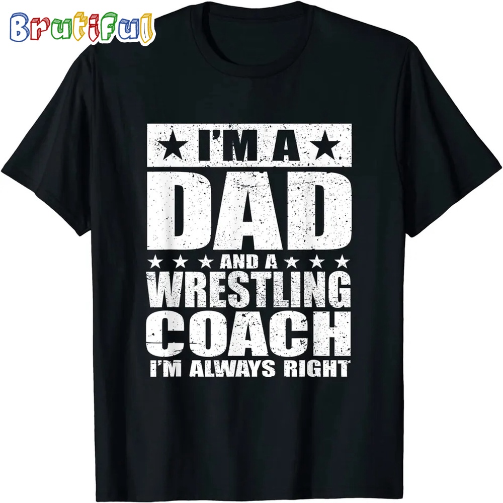 Dad Wrestling Coach T Shirt