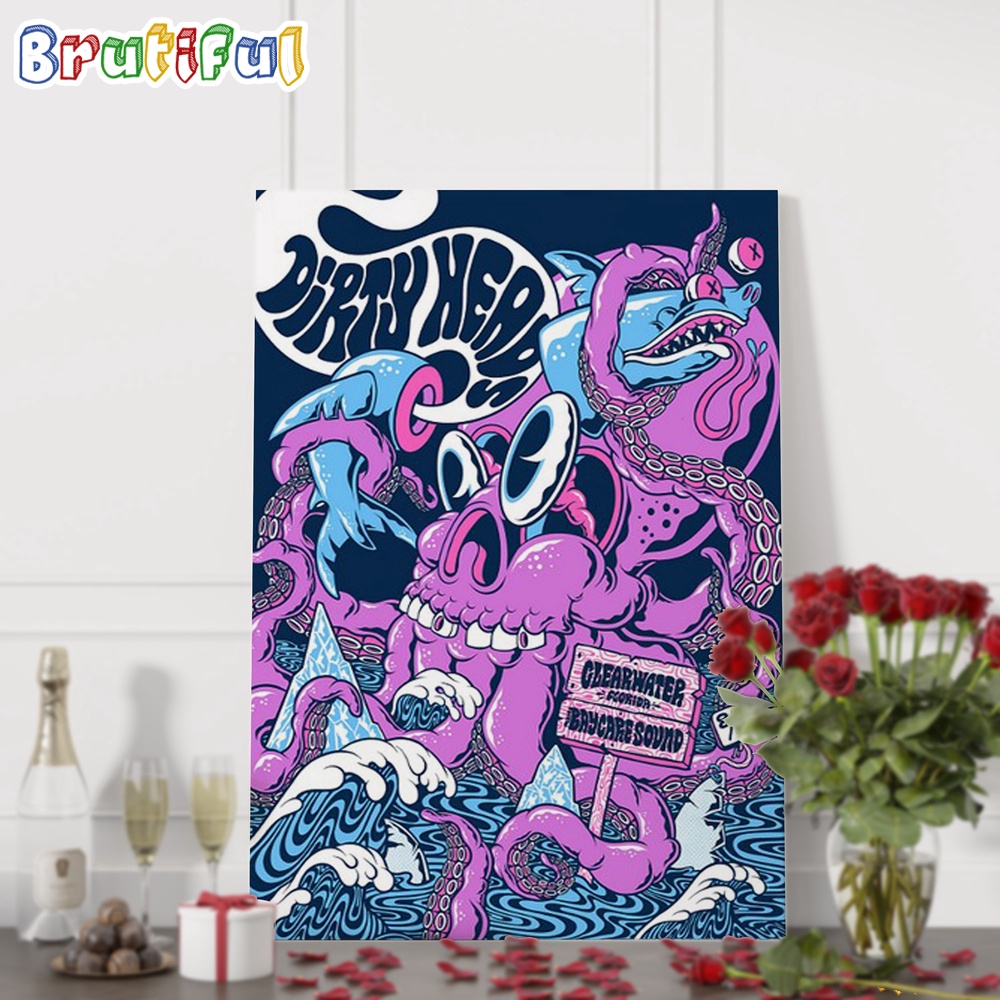 Dirty Heads August 3 2024 Clearwater FL Wall Art Poster Canvas