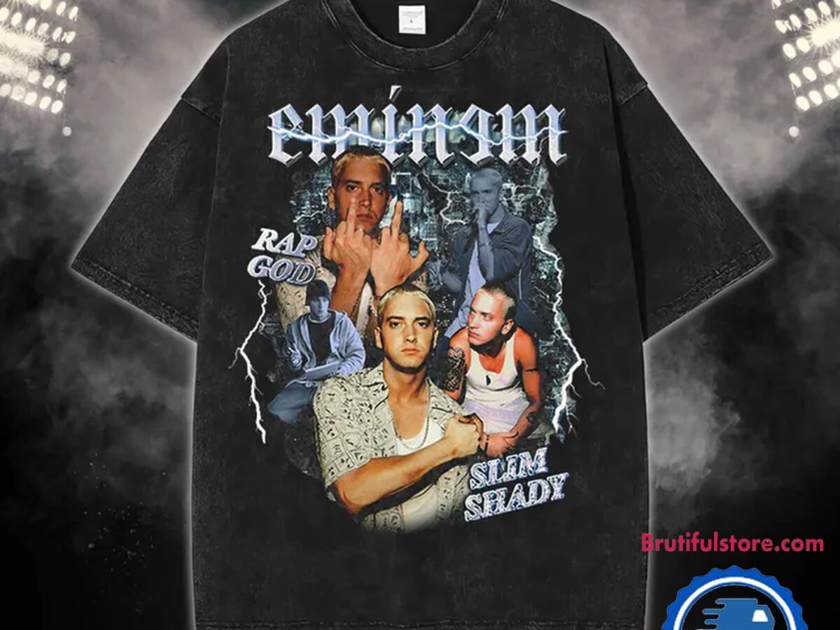 Eminem Slim Shady Rap God Unisex Mineral Wash T Shirt