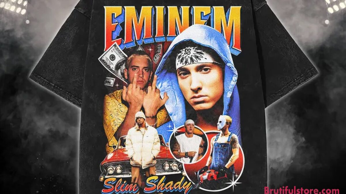 Eminem Slim Shady Rap Hiphop Graphics Design Unisex Mineral Wash T