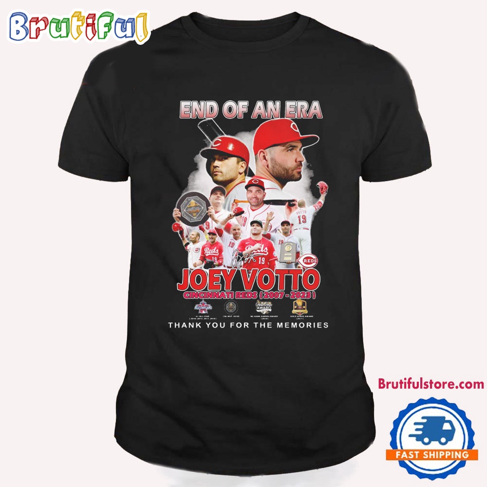End Of An Era Joey Votto Cincinnati Reds Baseball T Shirt