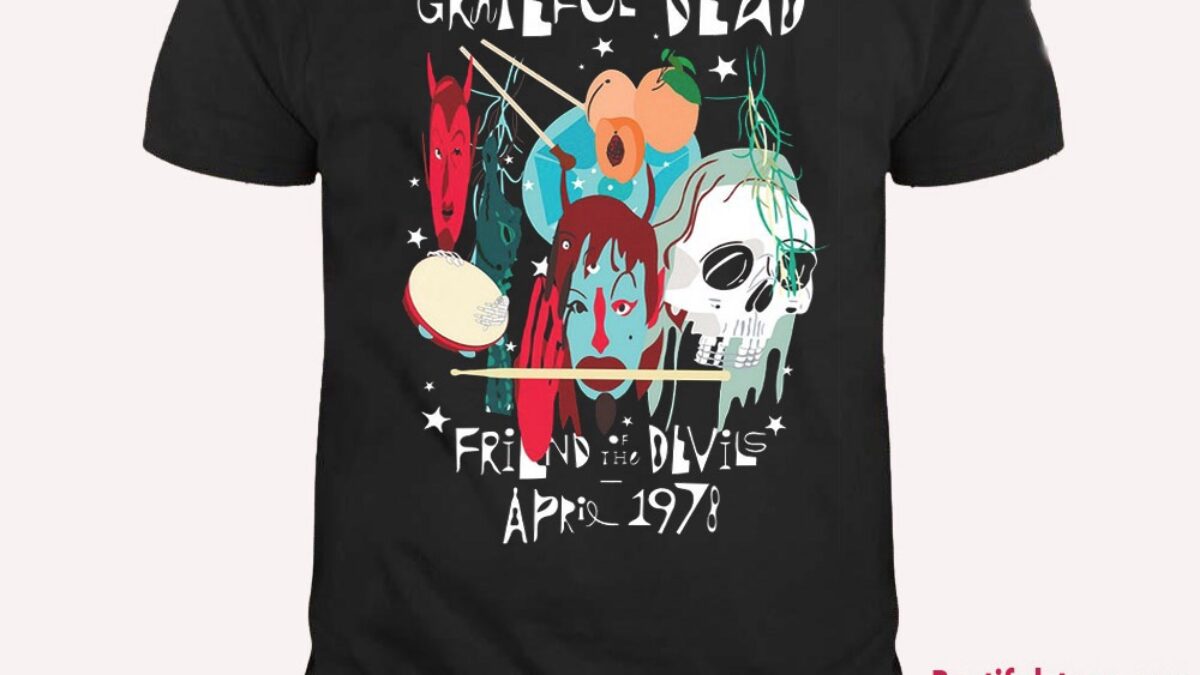 Grateful Dead Friend Of The Devils April 1978 Gig T Shirt