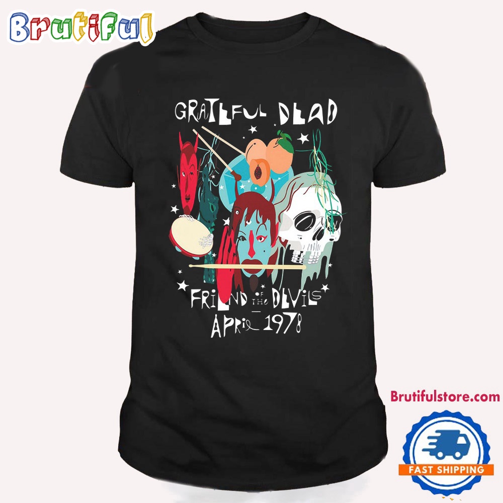 Grateful Dead Friend Of The Devils April 1978 Gig T Shirt