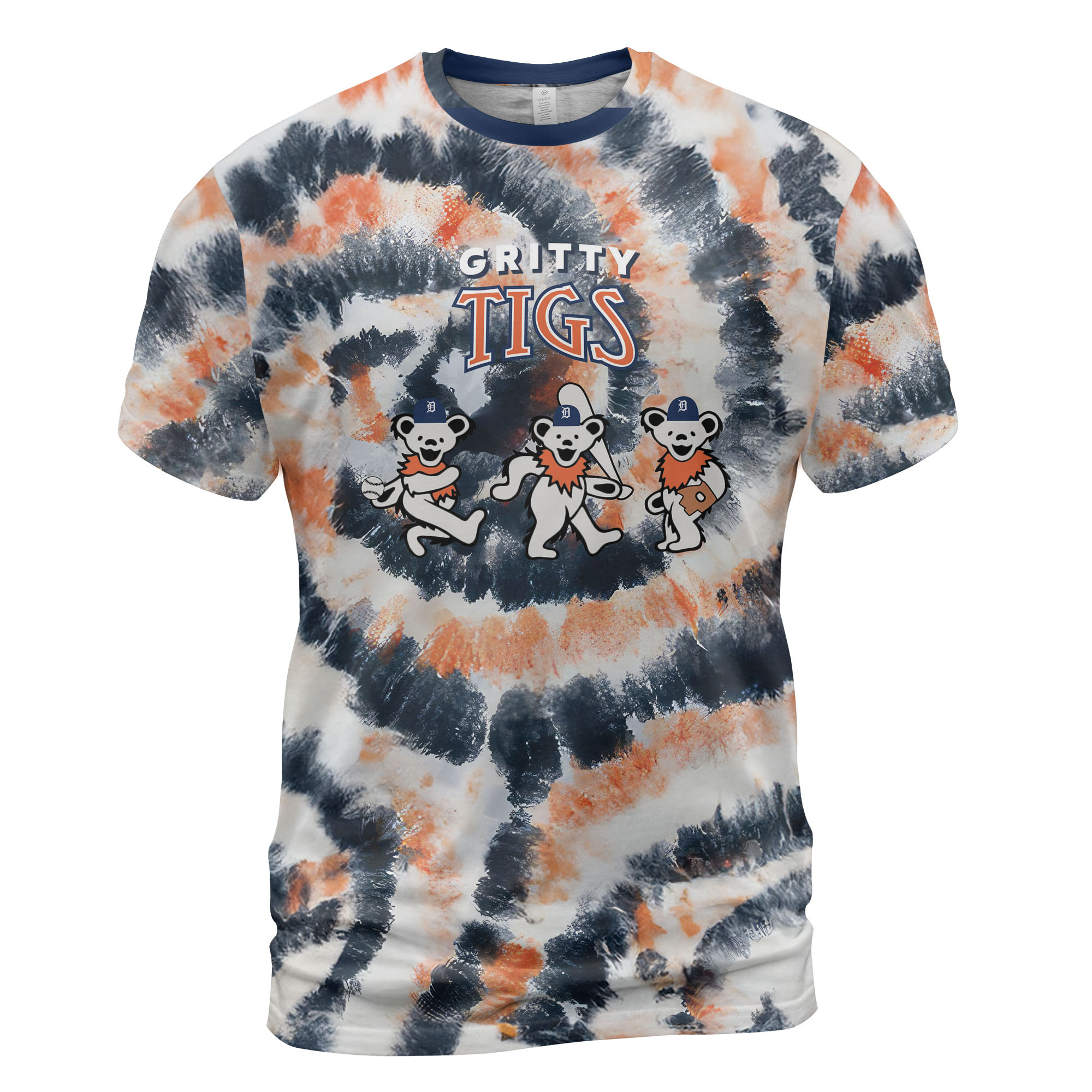 Gritty Tigs Grateful Dead Tie Dye T Shirt