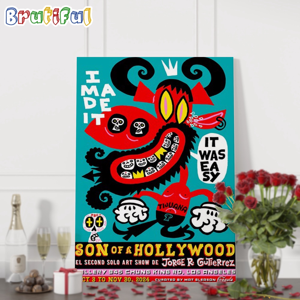 Jorge R Gutierrez Solo Art Show Oct 3 To Nov 30 2024 Los Angeles Poster Event Wall Art Poster Canvas