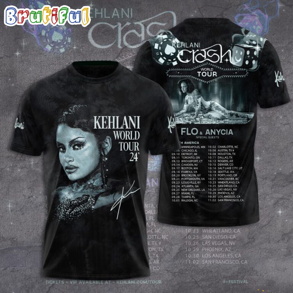 Kehlani Crash World Tour 2024 T Shirt