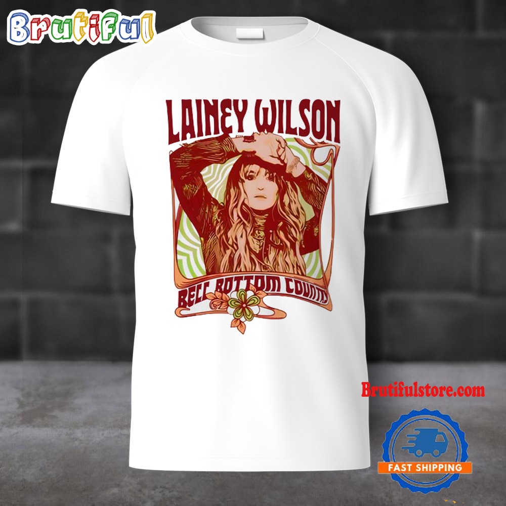 Lainey Wilson Peach Bell Bottom Country Vintage T Shirt