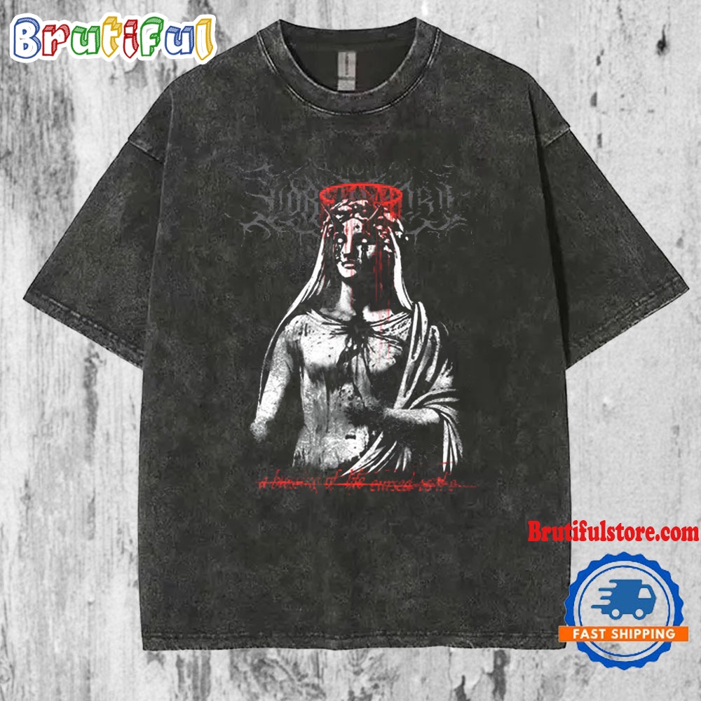 Lorna Shore Angel 2024 Unisex Mineral Wash T Shirt