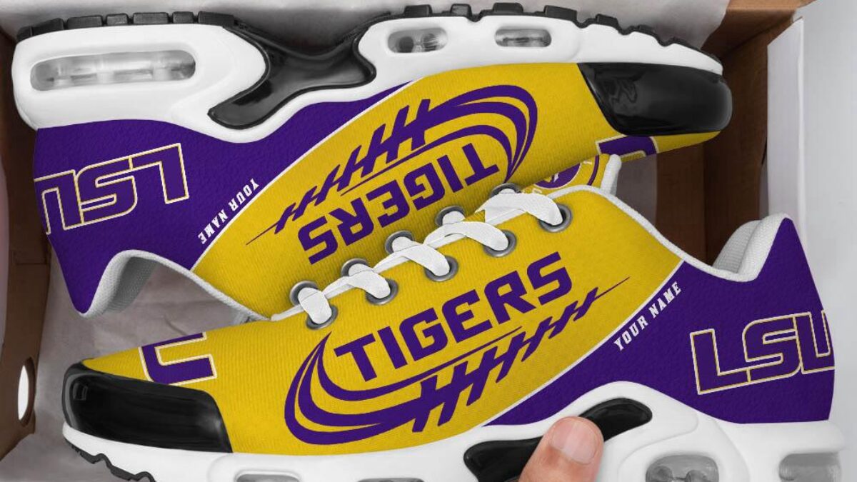 NCAA LSU Tigers Sport Team Custom Air Max Plus Shoes