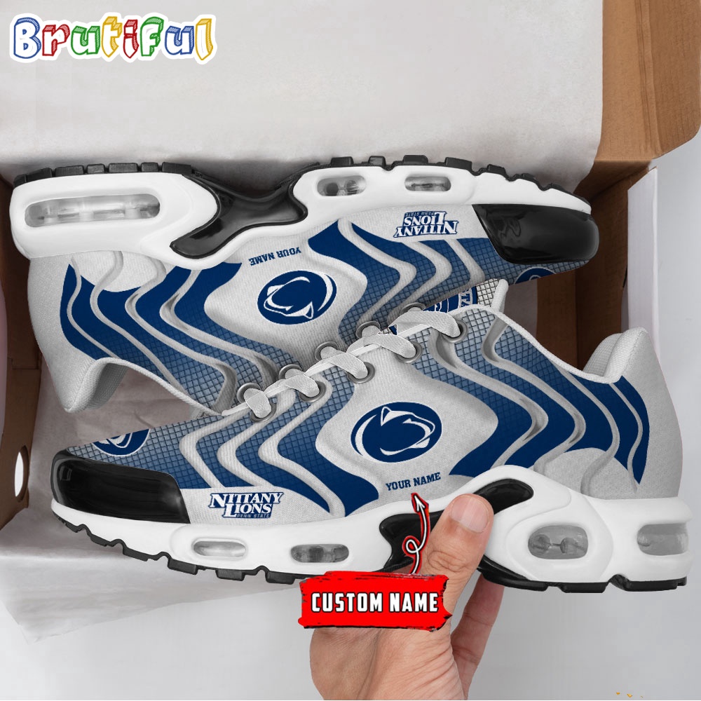 NCAA Penn State Nittany Lions Logo Football Team Design Air Max Plus Shoes