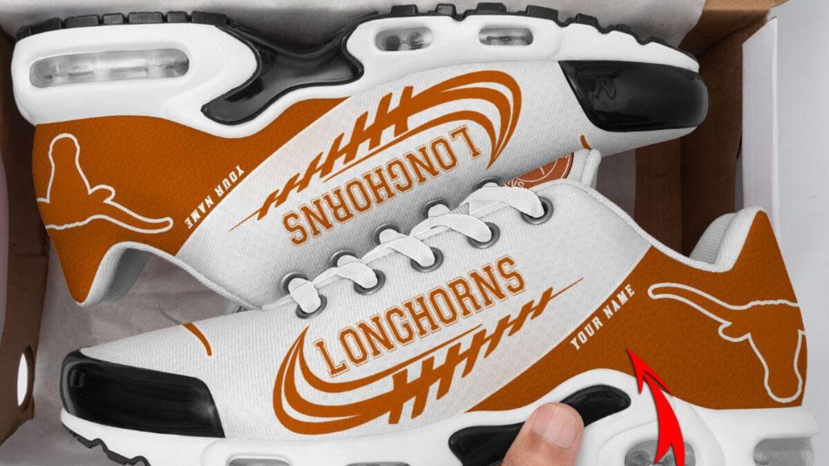 NCAA Texas Longhorns Sport Team Custom Air Max Plus Shoes display picture 3