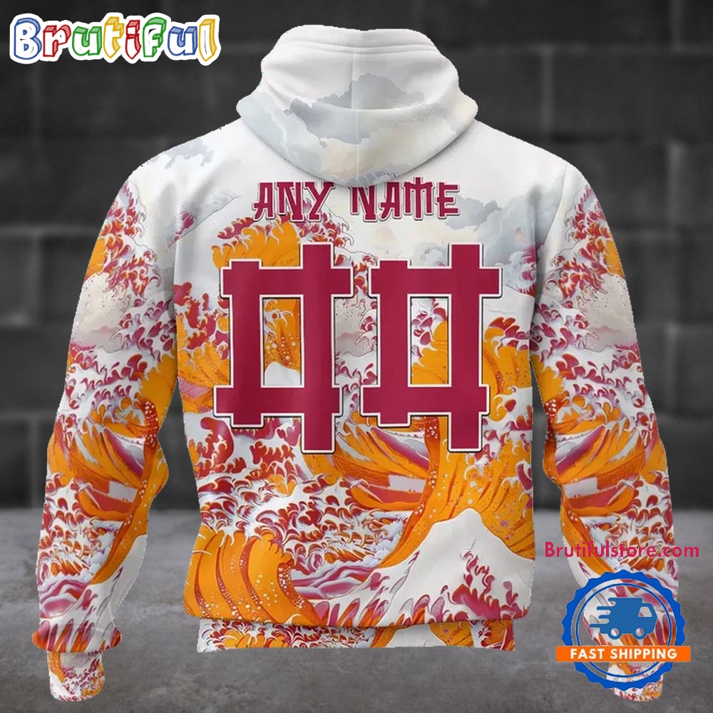 NFL Arizona Cardinals Football Great Wave All Over Print Hoodie 2