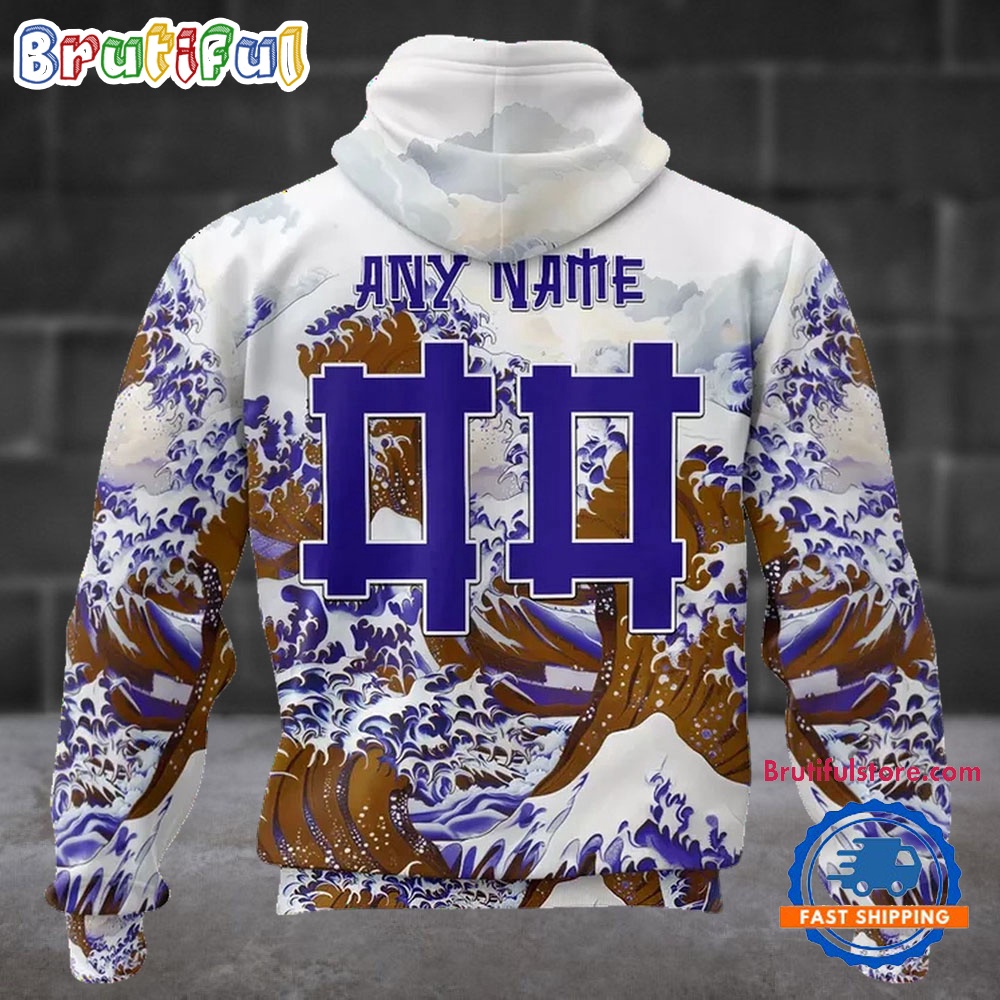 NFL Baltimore Ravens Football Great Wave All Over Print Hoodie 2
