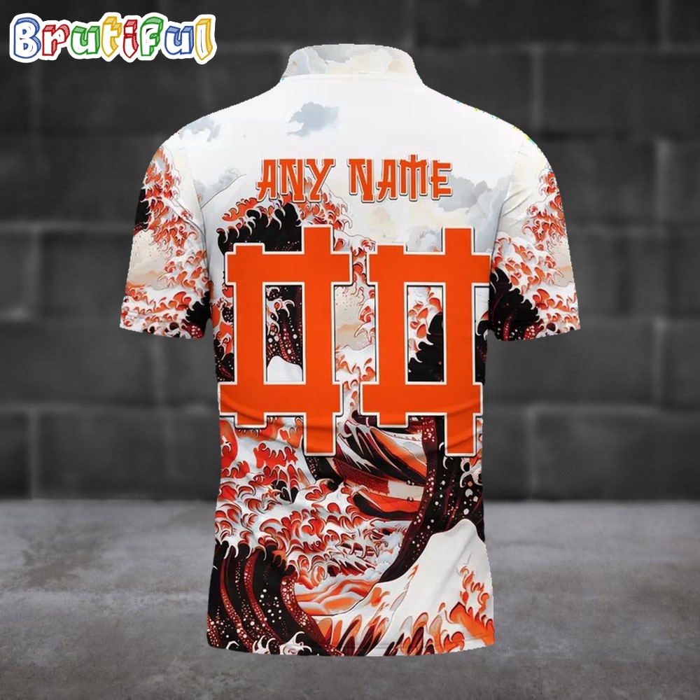 NFL Cleveland Browns Football Great Wave Polo Shirt 2