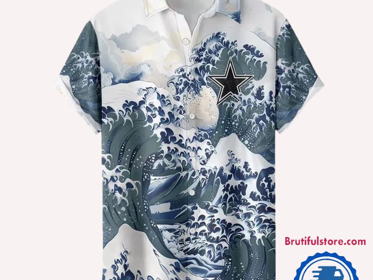 NFL Dallas Cowboys Football Special Great Wave Hawaiian Shirt