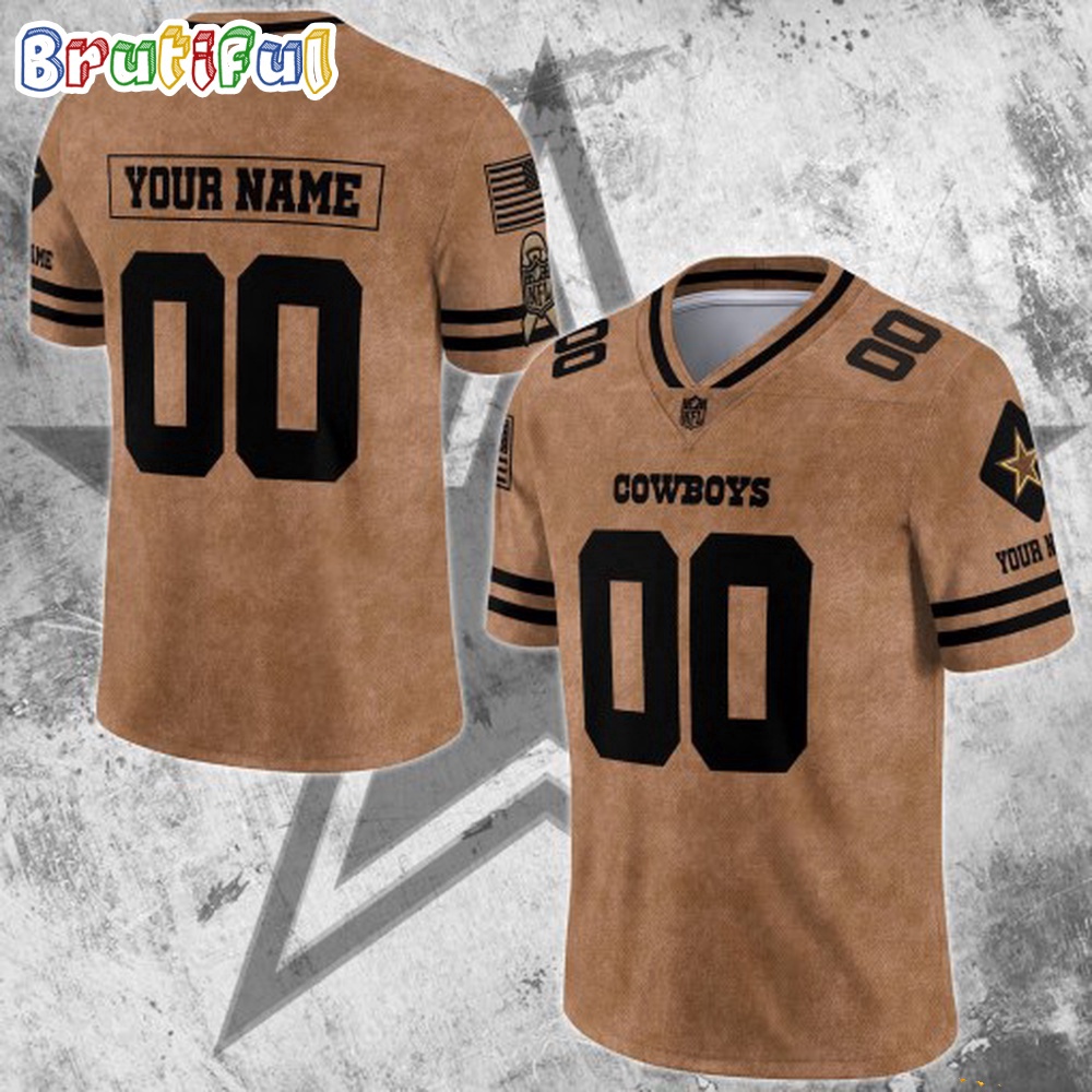 NFL Dallas Cowboys Special American Flag Veterans Football Jersey