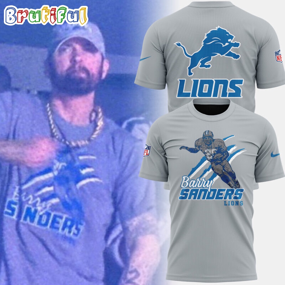 NFL Detroit Lions Barry Sanders 20 T Shirt