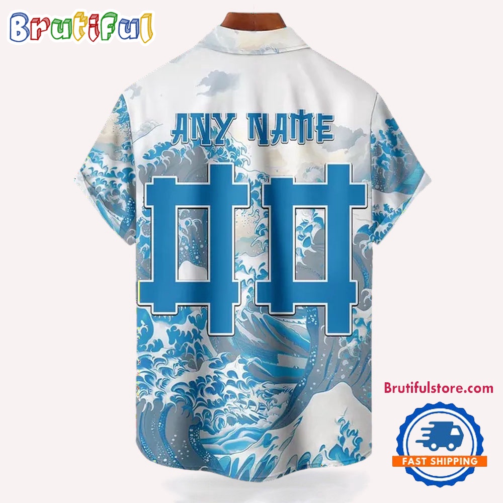 NFL Detroit Lions Football Special Great Wave Hawaiian Shirt 2