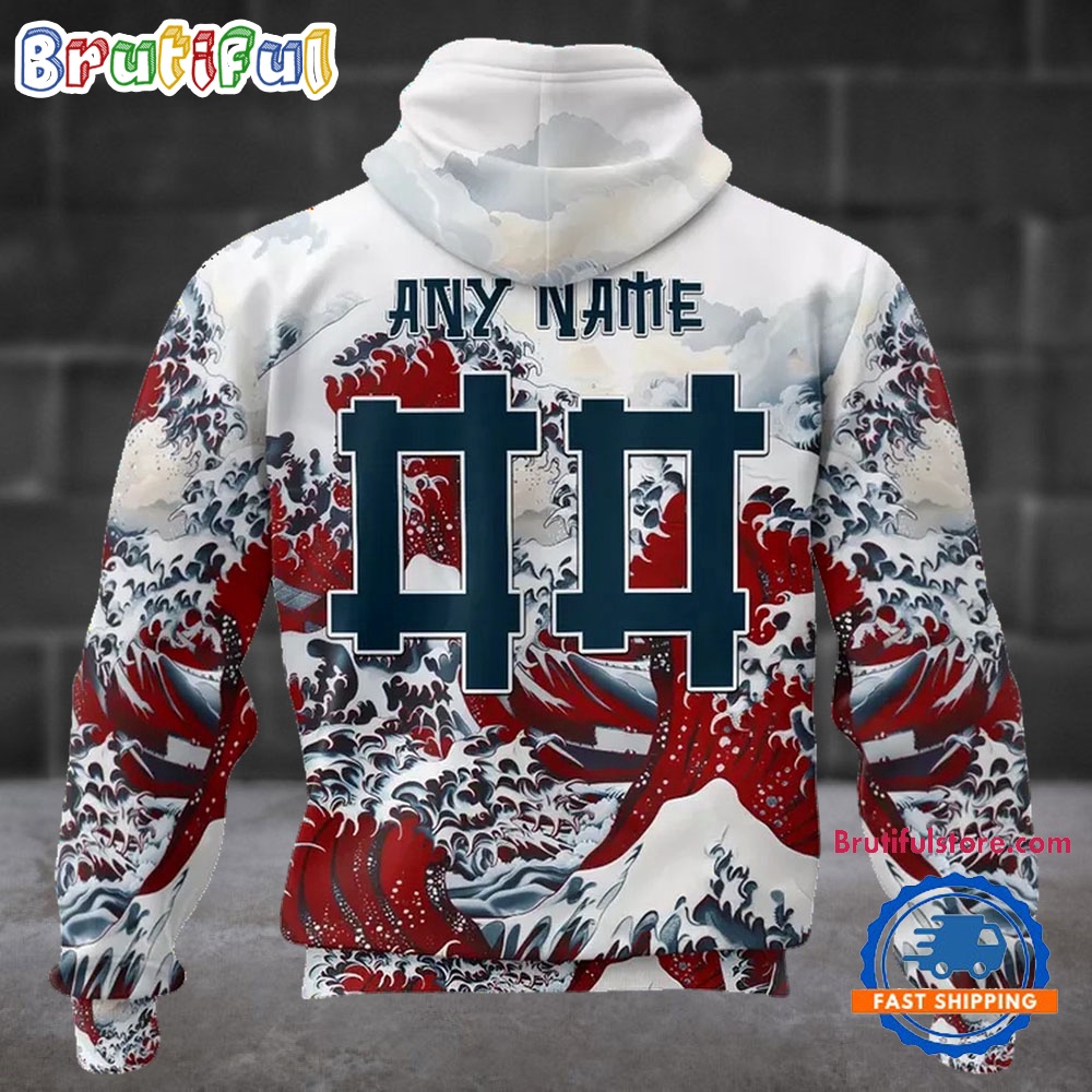 NFL Houston Texans Football Great Wave All Over Print Hoodie 2