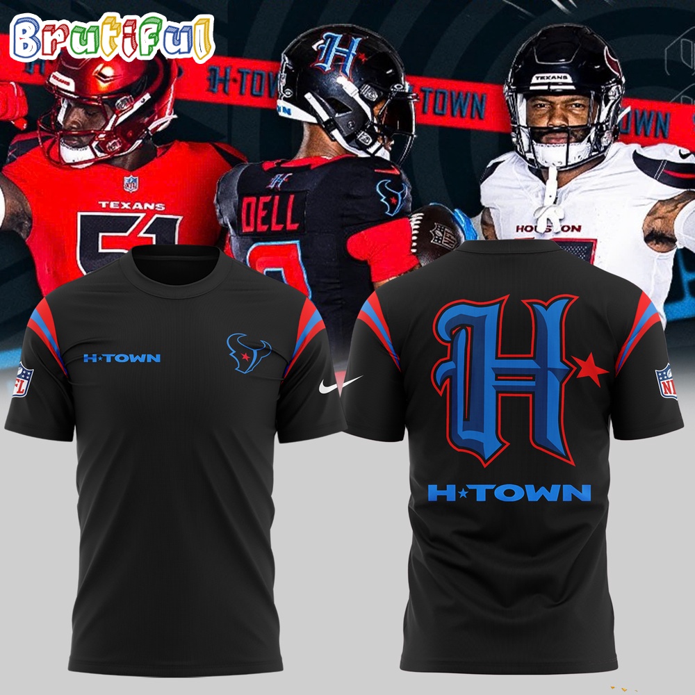 NFL Houston Texans H Town Blue 2024 T Shirt