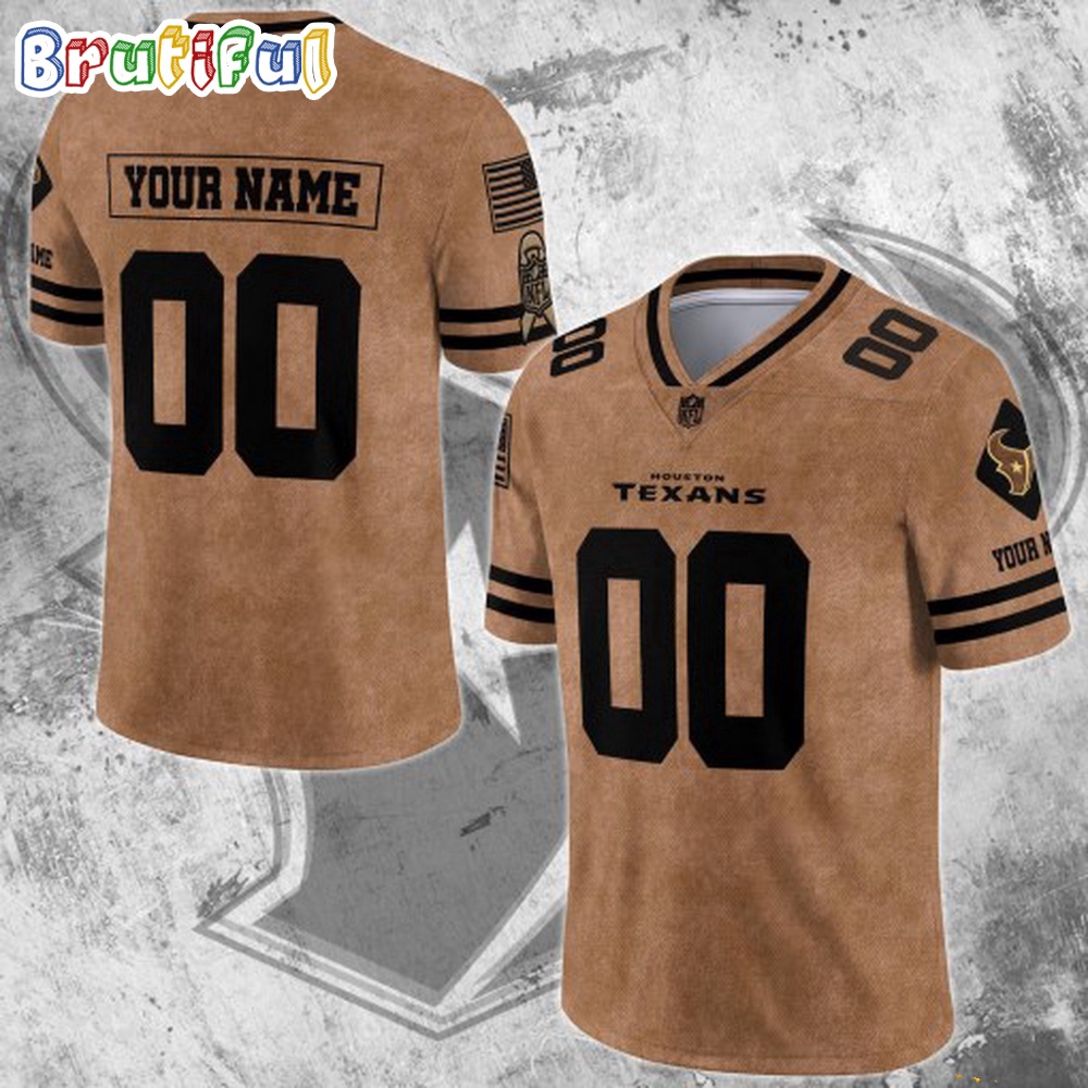 NFL Houston Texans Special American Flag Veterans Football Jersey