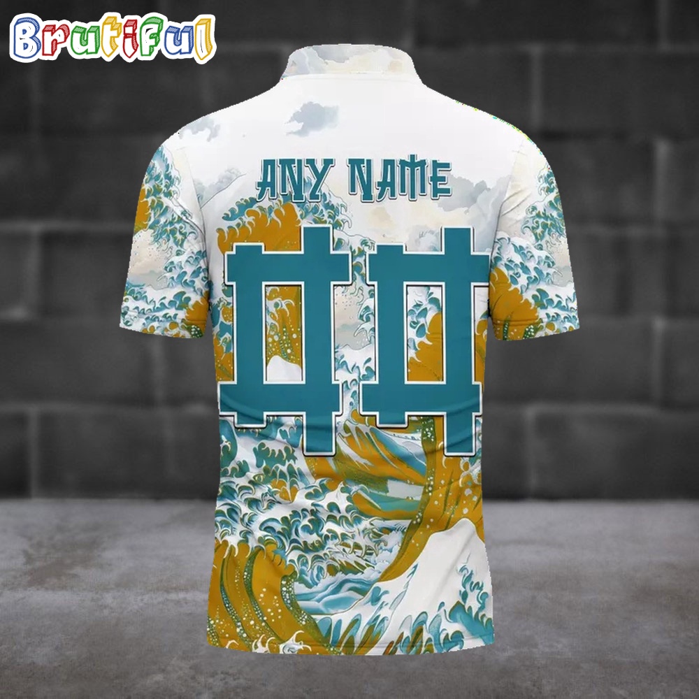 NFL Jacksonville Jaguars Football Great Wave Polo Shirt 2