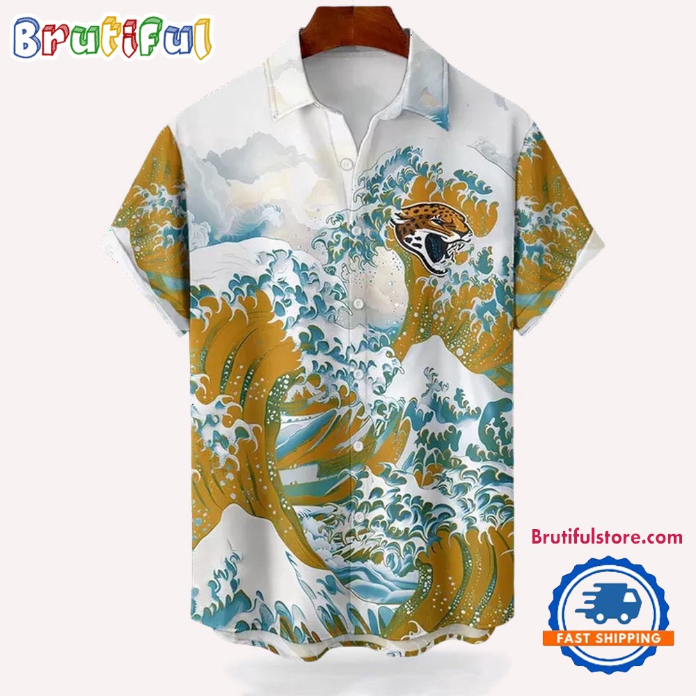 NFL Jacksonville Jaguars Football Special Great Wave Hawaiian Shirt 1