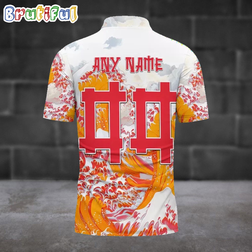 NFL Kansas City Chiefs Football Great Wave Polo Shirt 2