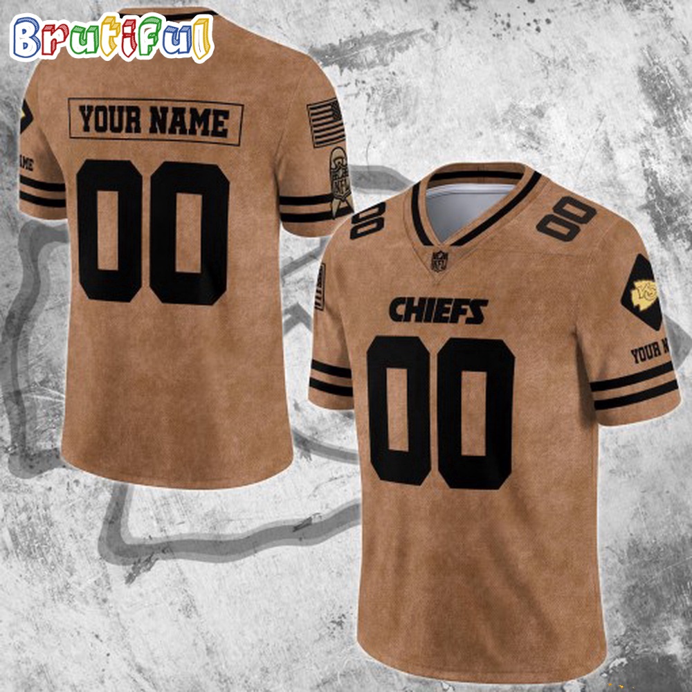 NFL Kansas City Chiefs Special American Flag Veterans Football Jersey