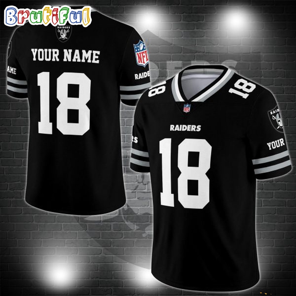 NFL Las Vegas Raiders Logo Team Custom Football Jersey Football Jersey Shirt