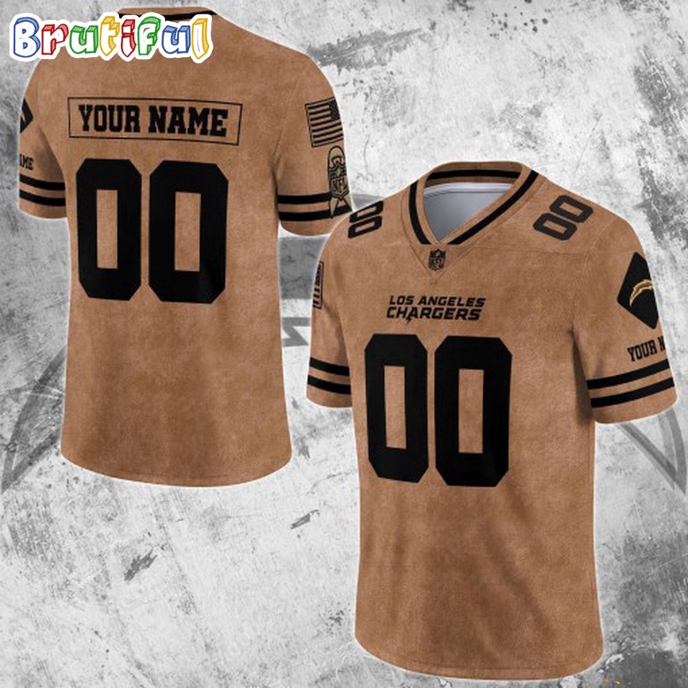 NFL Los Angeles Chargers Special American Flag Veterans Football Jersey